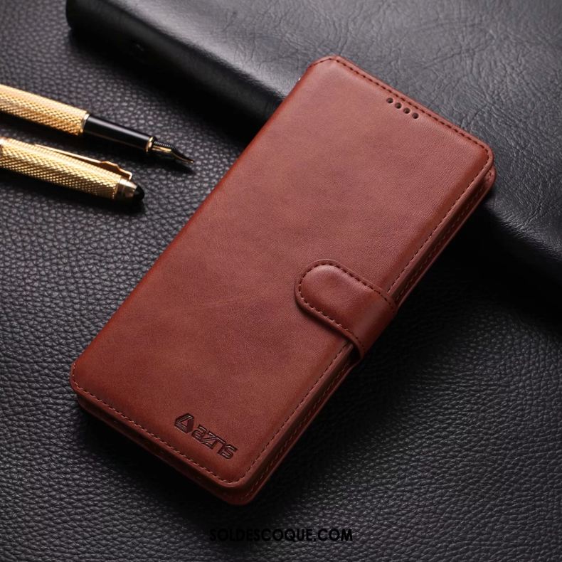 Coque Xiaomi Redmi Note 8 Pro Clamshell Protection Étui En Cuir Petit Rouge En Vente