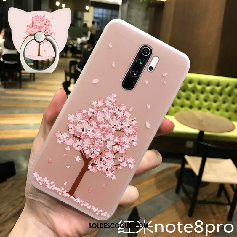 Coque Xiaomi Redmi Note 8 Pro Fluide Doux Silicone Sakura Téléphone Portable Étui Housse En Vente