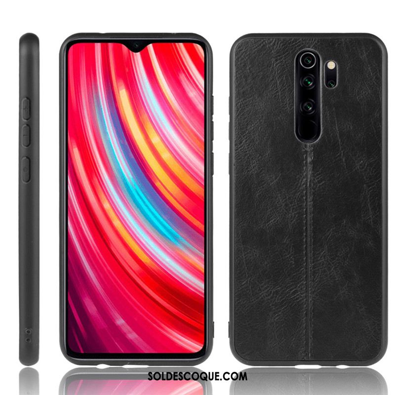 Coque Xiaomi Redmi Note 8 Pro Protection Petit Noir Rouge Étui Housse En Vente