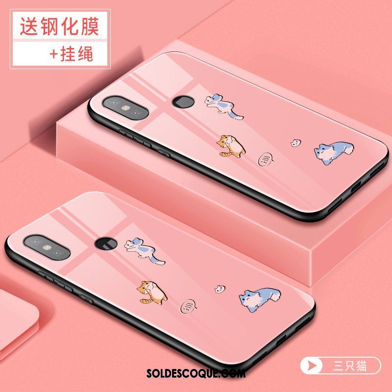 Coque Xiaomi Redmi S2 Rose Téléphone Portable Rouge Personnalité Fluide Doux En Vente