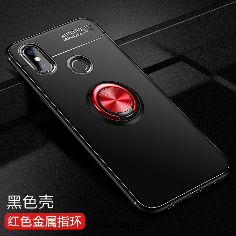 Coque Xiaomi Redmi S2 Rouge Incassable Petit Étui Noir En Vente