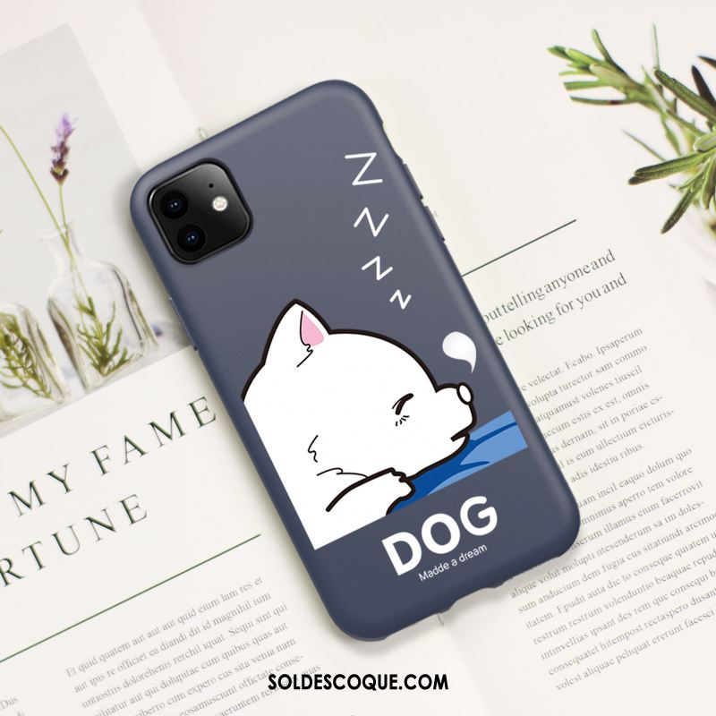 Coque iPhone 11 Chat Chiens Incassable Protection Vent Pas Cher