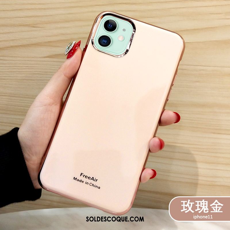 Coque iPhone 11 Incassable Silicone Tout Compris Téléphone Portable Rose Housse Soldes