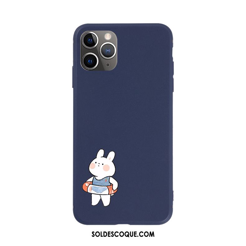 Coque iPhone 11 Pro Charmant Amoureux Dessin Animé Téléphone Portable Bleu Pas Cher