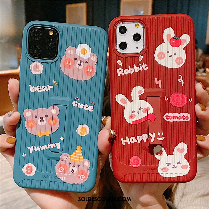 Coque iPhone 11 Pro Créatif Petit Tendance Lapin Téléphone Portable Pas Cher