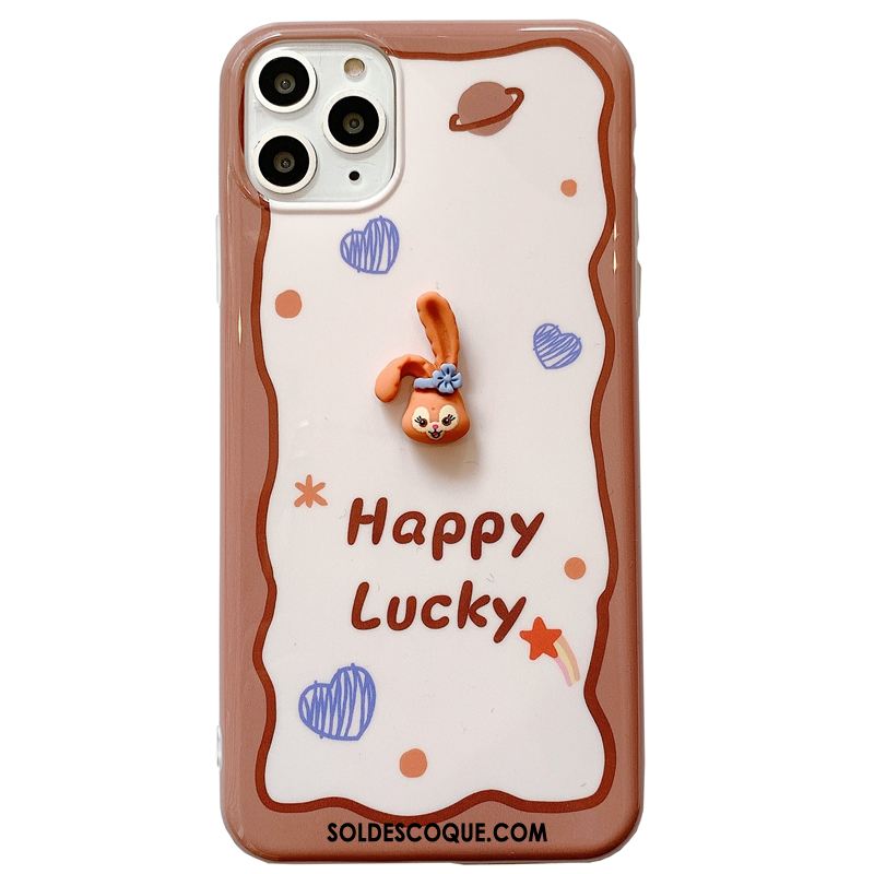 Coque iPhone 11 Pro Dimensionnel Dessin Animé Protection Luxe Incassable Soldes