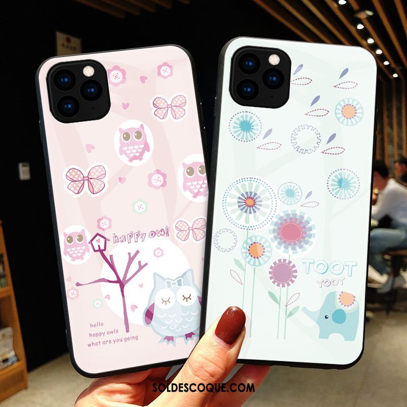 Coque iPhone 11 Pro Frais Art Téléphone Portable Chat Protection Soldes