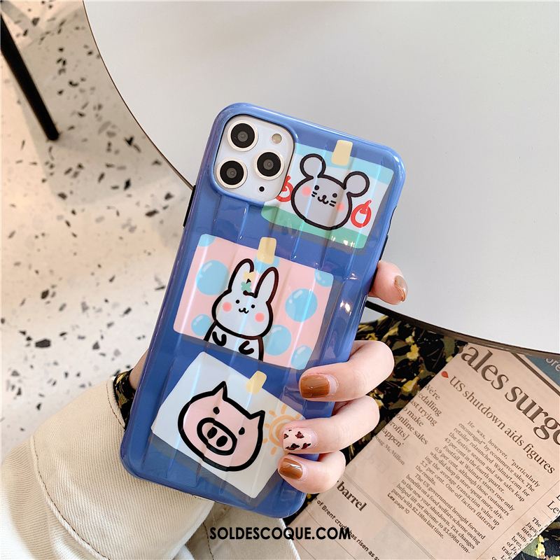 Coque iPhone 11 Pro Incassable Dessin Animé Silicone Protection Personnalité Soldes