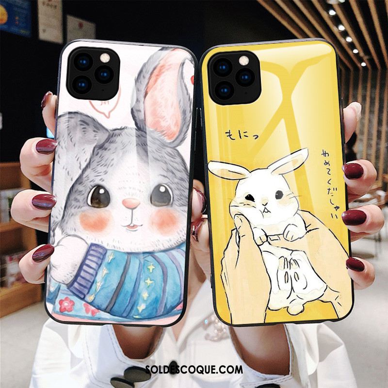 Coque iPhone 11 Pro Max Charmant Étui Incassable Lapin Téléphone Portable Housse Soldes