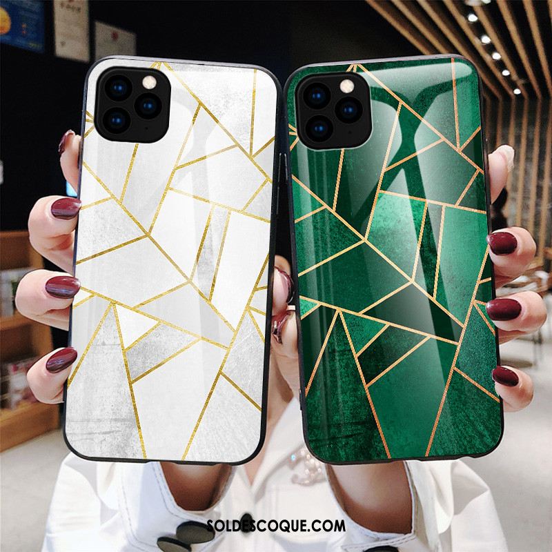 Coque iPhone 11 Pro Max Créatif Nouveau Tout Compris Téléphone Portable Vert Housse Soldes