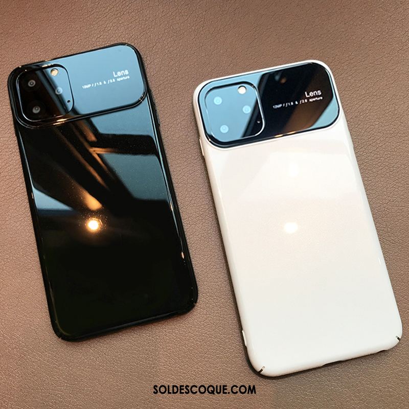 Coque iPhone 11 Pro Max Noir Luxe Marque De Tendance Incassable Nouveau Pas Cher