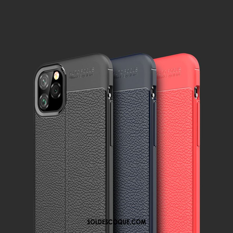 Coque iPhone 11 Pro Net Rouge Luxe Téléphone Portable Silicone Business En Ligne