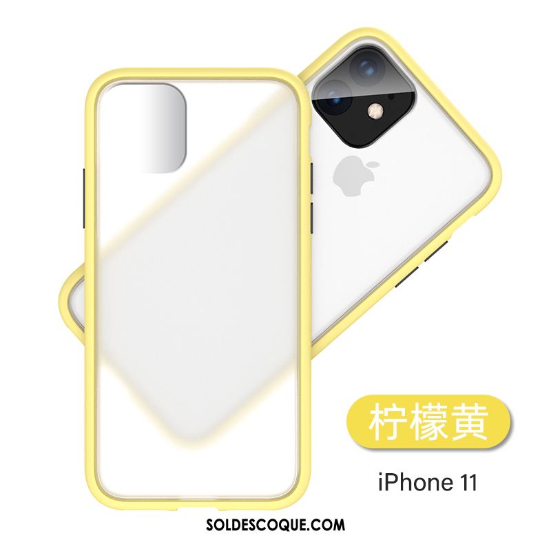 Coque iPhone 11 Téléphone Portable Luxe Incassable Délavé En Daim Silicone En Vente