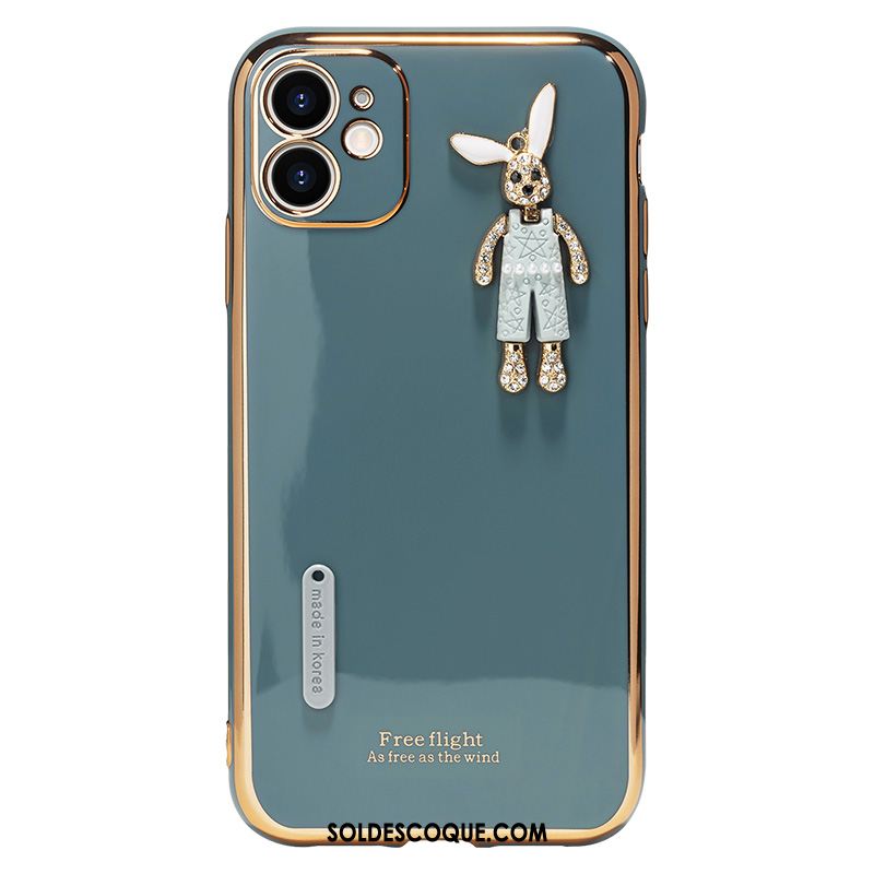 Coque iPhone 12 Mini Incassable Bleu Marque De Tendance Tout Compris Lapin Housse En Vente