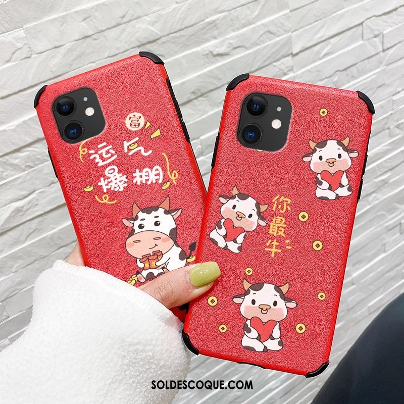 Coque iPhone 12 Mini Tendance Silicone Tout Compris Incassable Dessin Animé Soldes