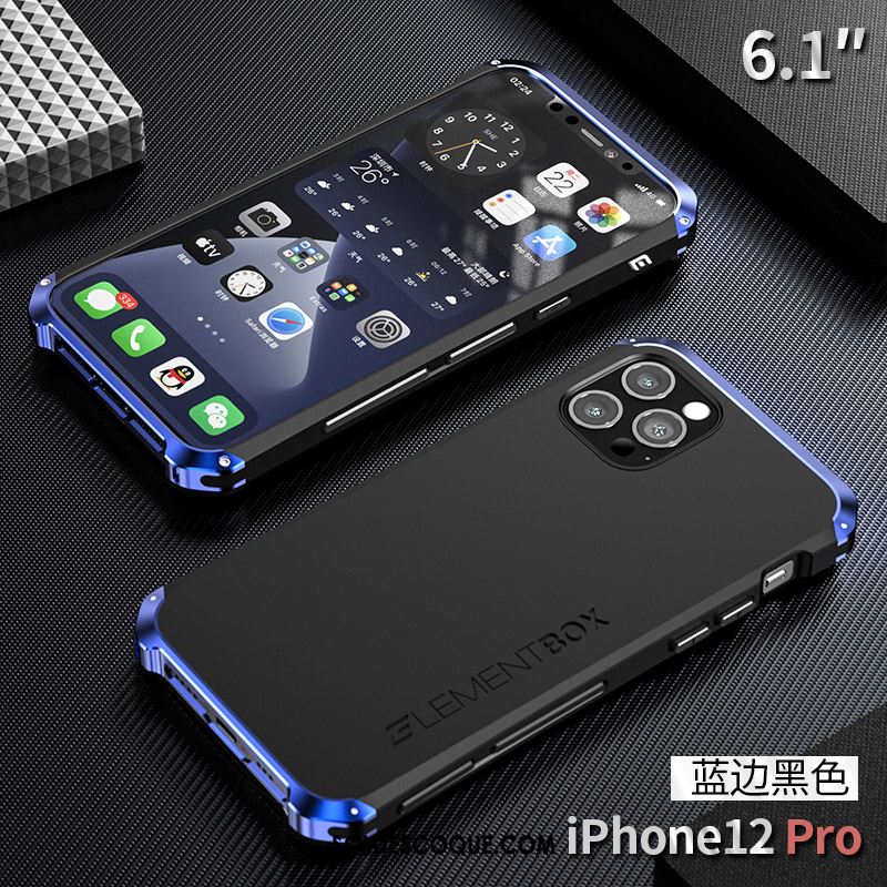 Coque iPhone 12 Pro Border Tout Compris Silicone Nouveau Incassable Soldes