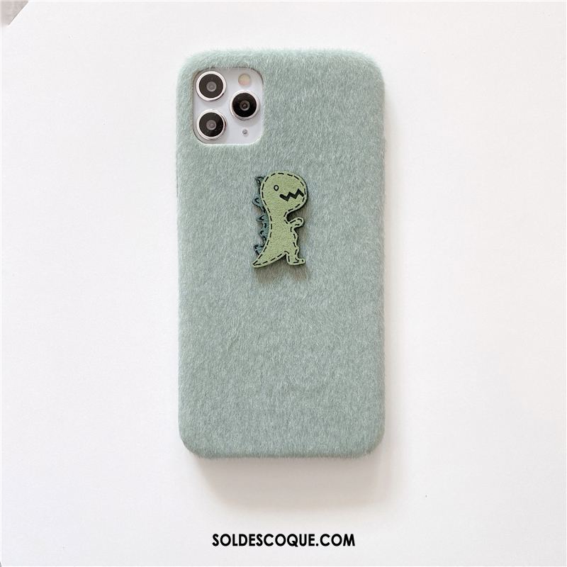 Coque iPhone 12 Pro Max Petit Dragon Vert Clair Téléphone Portable Pas Cher