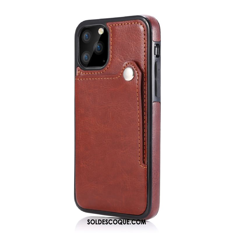 Coque iPhone 12 Pro Max Étui En Cuir Téléphone Portable Carte Soldes