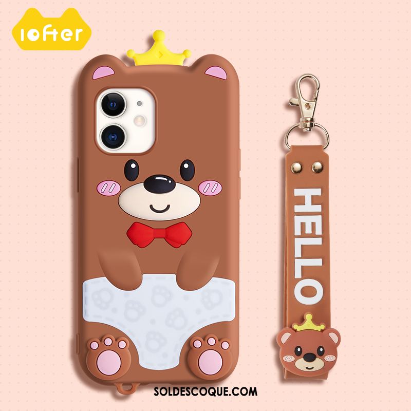 Coque iPhone 12 Téléphone Portable Dessin Animé Créatif Charmant Silicone Pas Cher