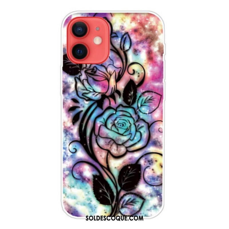 Coque iPhone 13 Mini Fleur Graphique