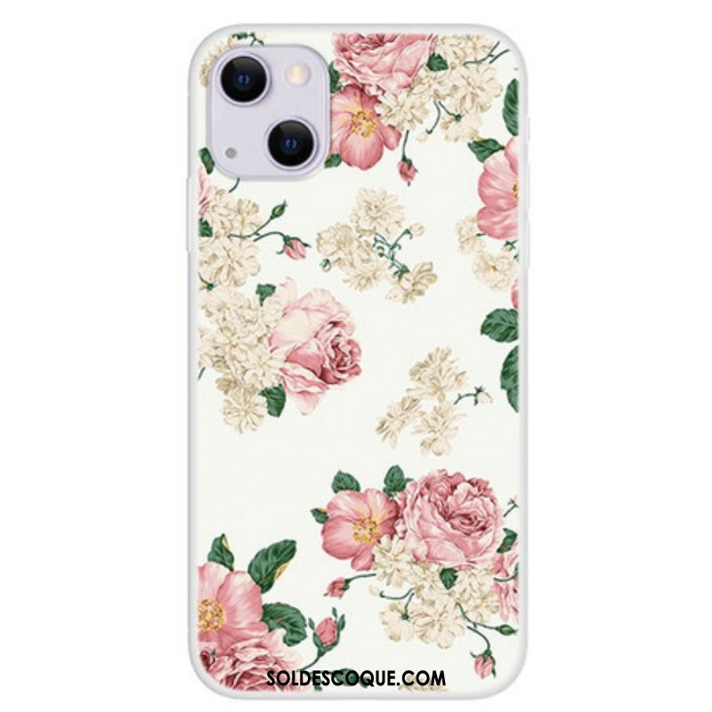 Coque iPhone 13 Mini Fleurs Liberty