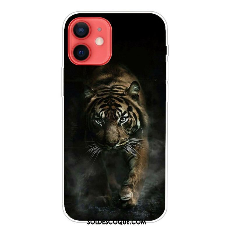 Coque iPhone 13 Mini Flexible Tigre