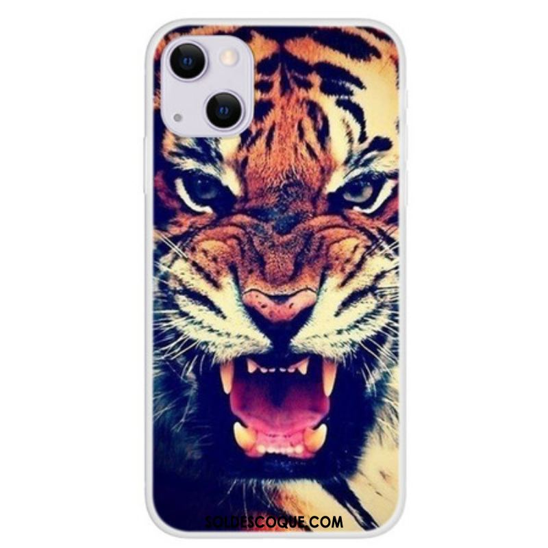 Coque iPhone 13 Mini Tigre de Face