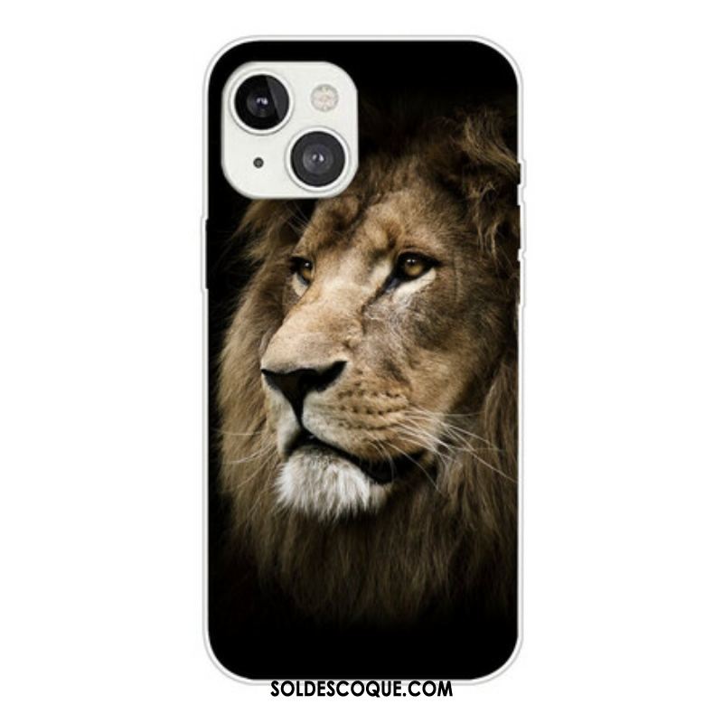 Coque iPhone 13 Mini Tête de Lion