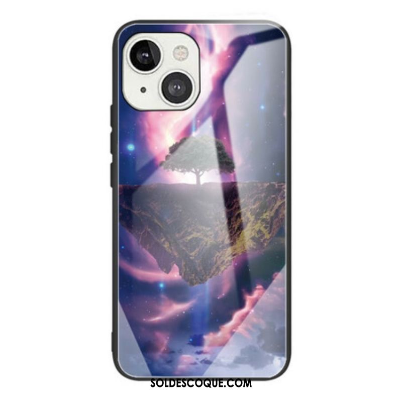 Coque iPhone 13 Mini Verre Trempé Arbre du Monde