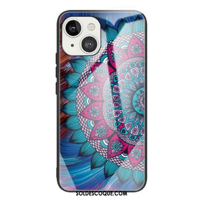 Coque iPhone 13 Mini Verre Trempé Mandala