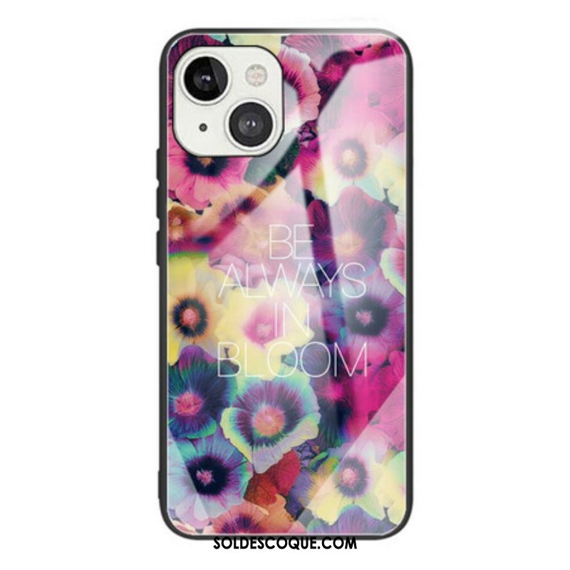 Coque iPhone 13 Mini Verre trempé Be Always in Bloom