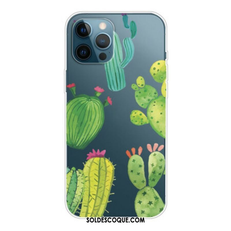 Coque iPhone 13 Pro Cactus Aquarelle