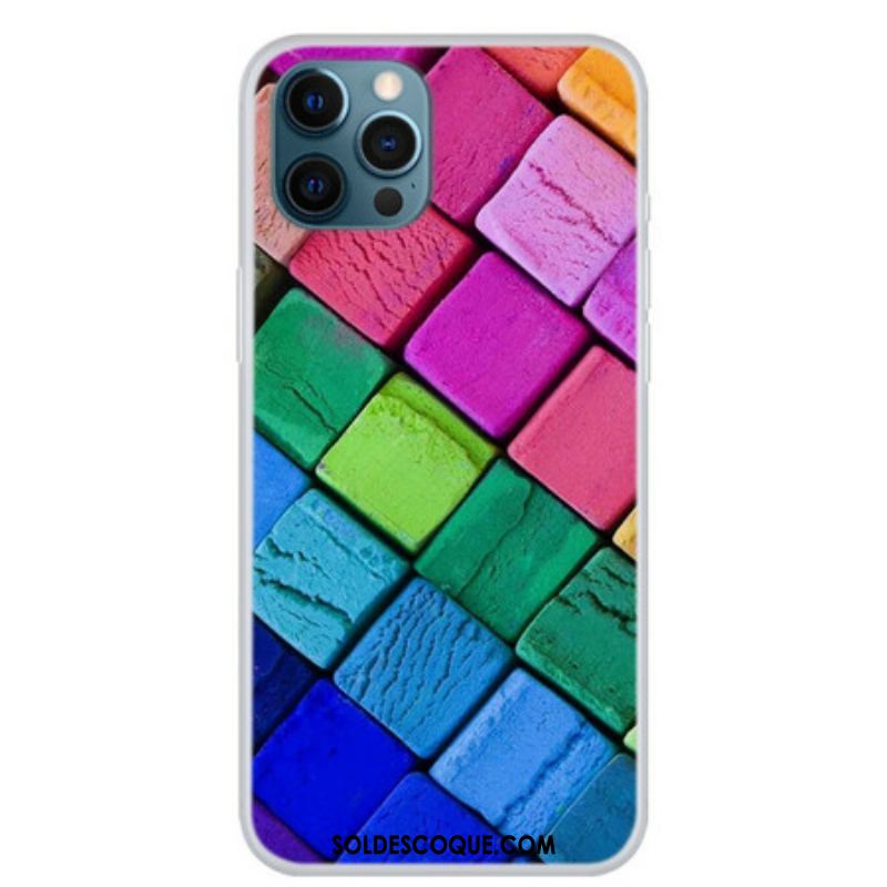 Coque iPhone 13 Pro Cubes Colorés