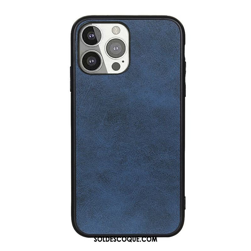 Coque iPhone 13 Pro Effet Cuir Look Raffiné