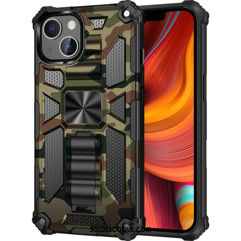 Coque iPhone 13 Pro Max Camouflage Support Amovible
