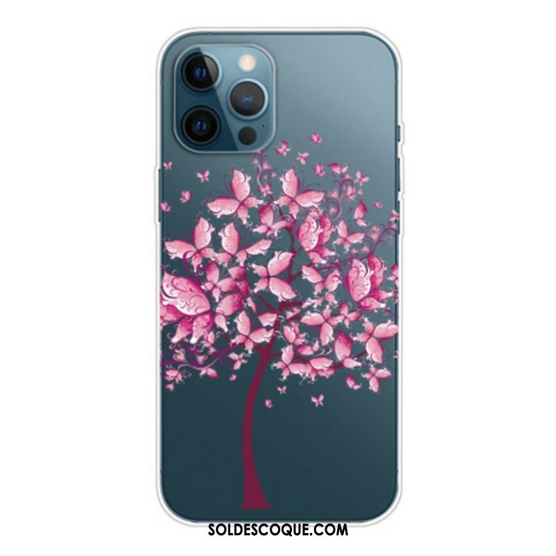 Coque iPhone 13 Pro Max Top Arbre Rose