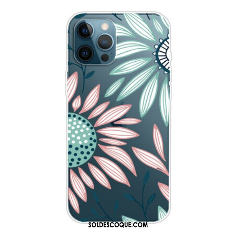 Coque iPhone 13 Pro Max Transparente Une Fleur