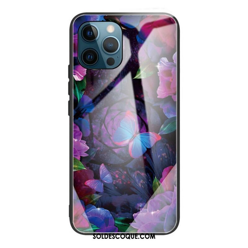 Coque iPhone 13 Pro Max Verre Trempé Variation Papillons