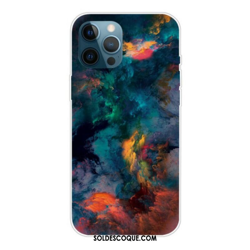 Coque iPhone 13 Pro Nuages Colorés