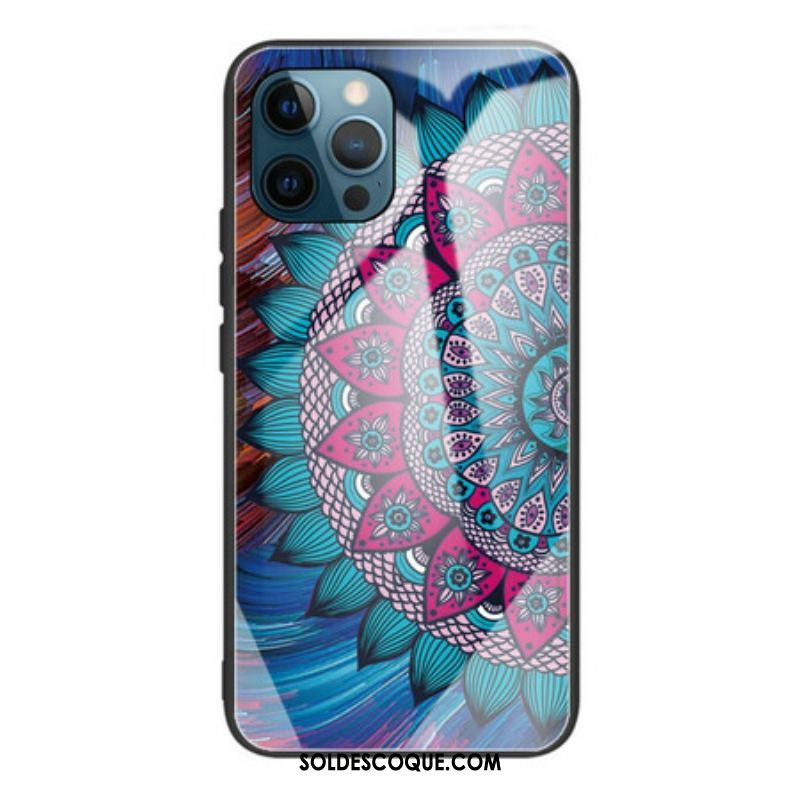 Coque iPhone 13 Pro Verre Trempé Mandala