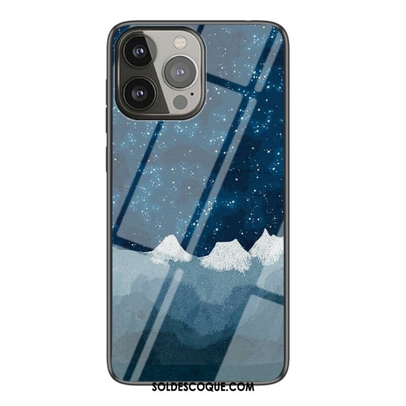 Coque iPhone 13 Pro Verre Trempé Starry Sky