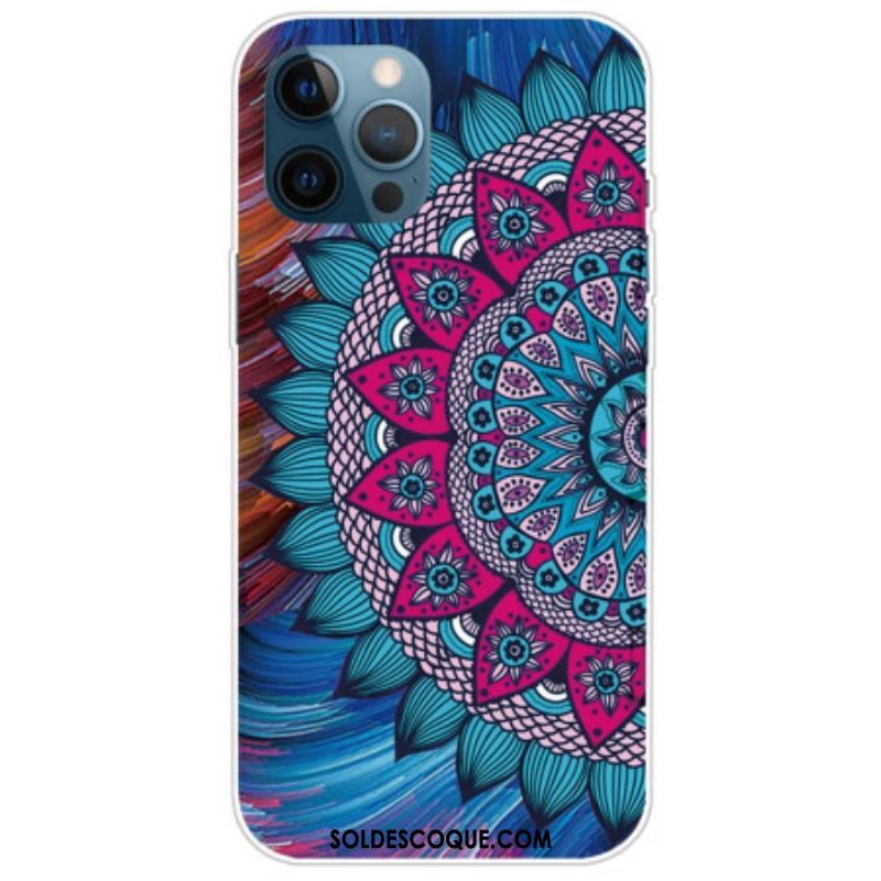 Coque iPhone 14 Pro Mandala Coloré