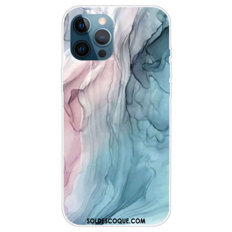 Coque iPhone 14 Pro Max Marbre Aquarelle