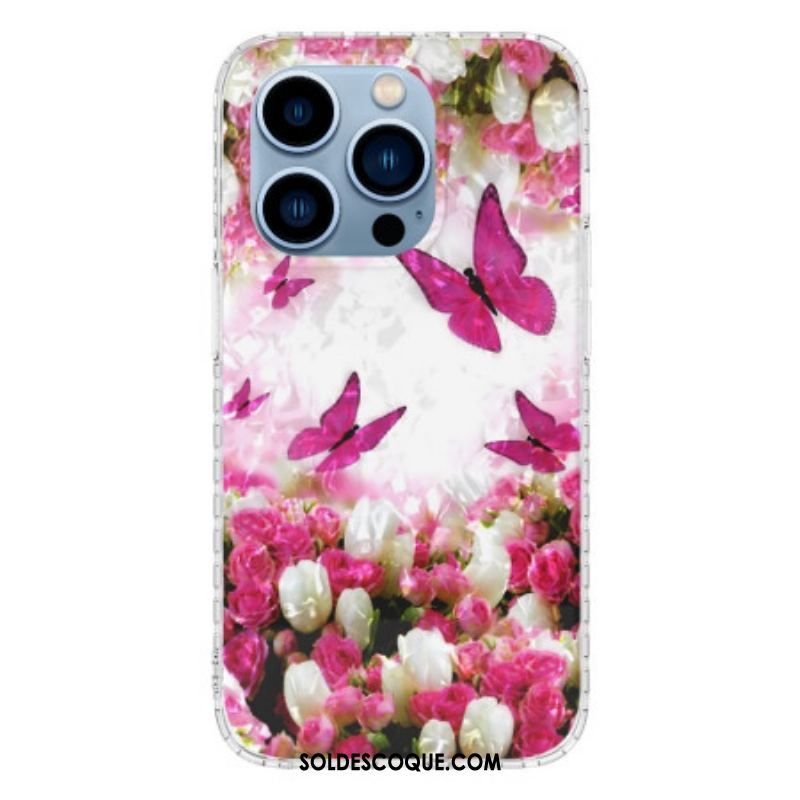 Coque iPhone 14 Pro Max Papillons Stylés