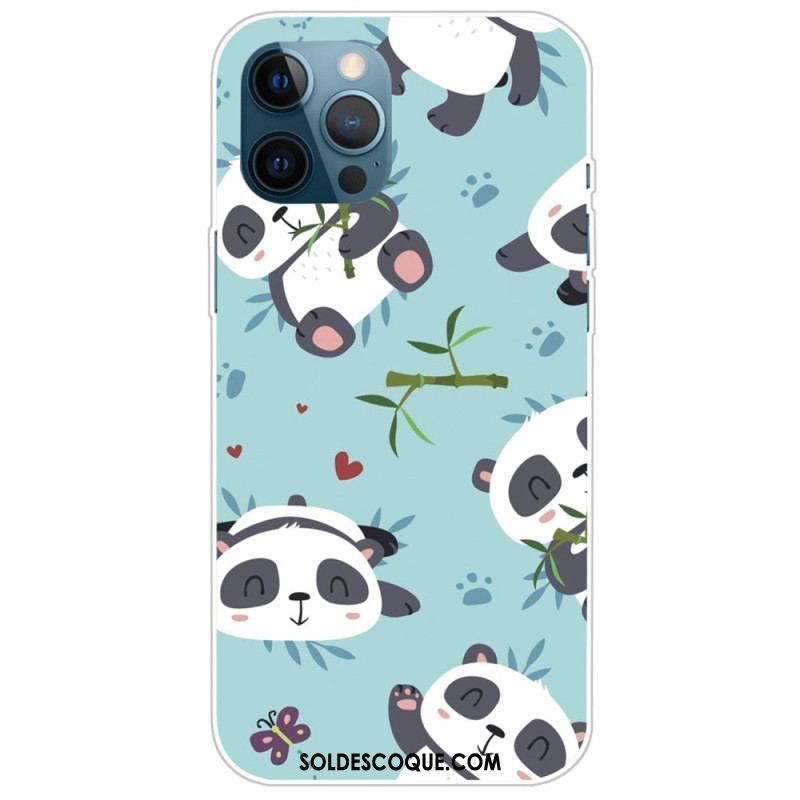 Coque iPhone 14 Pro Tas de Pandas