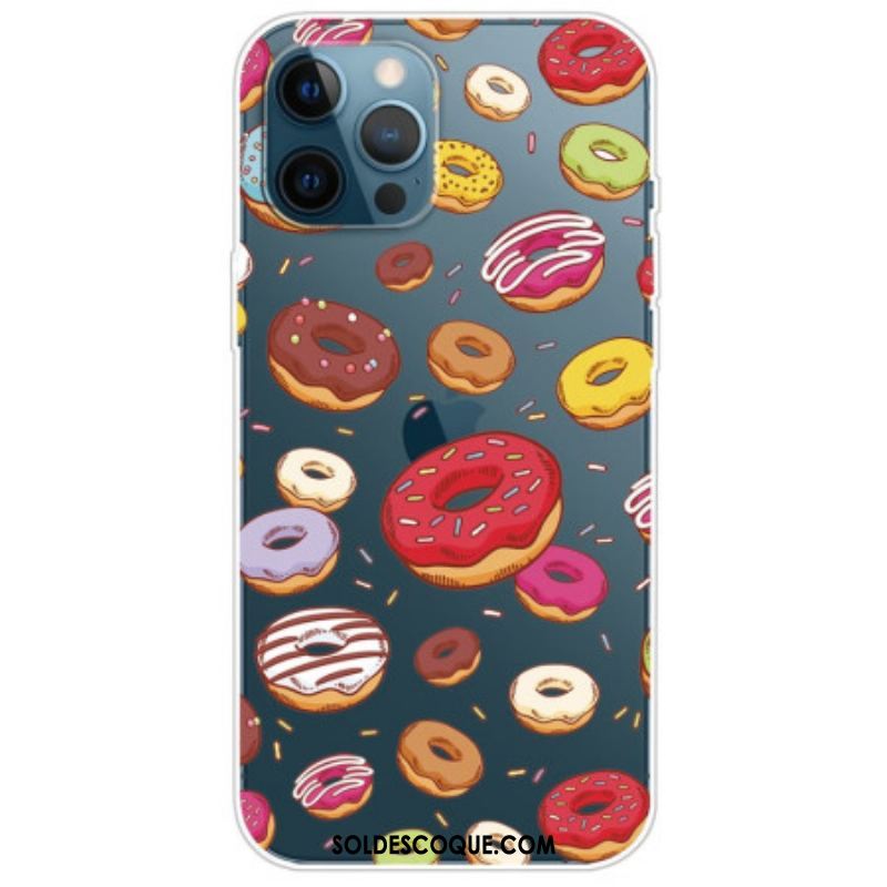 Coque iPhone 14 Pro Transparente Donuts