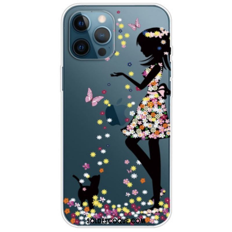 Coque iPhone 14 Pro Transparente Jeune Fille