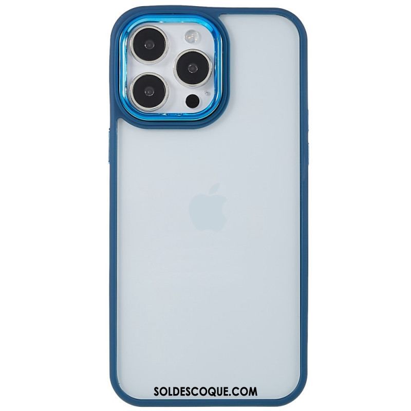 Coque iPhone 14 Pro Transparente Rebords Colorés