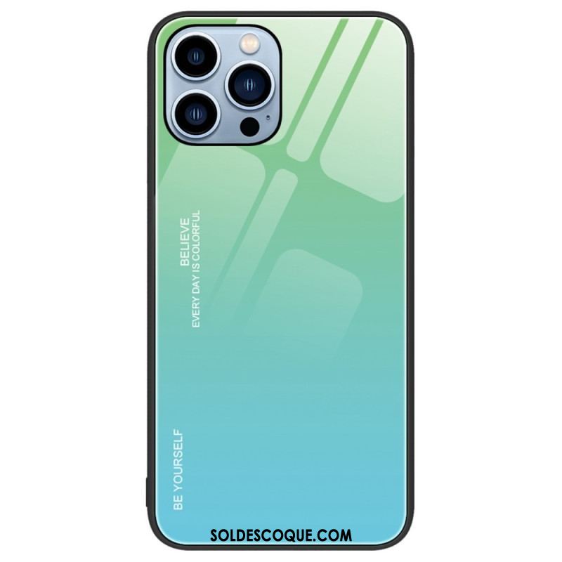 Coque iPhone 14 Pro Verre Trempé Be Yourself