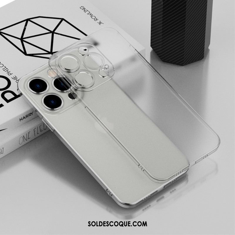 Coque iPhone 14 Transparente Style Métallisé